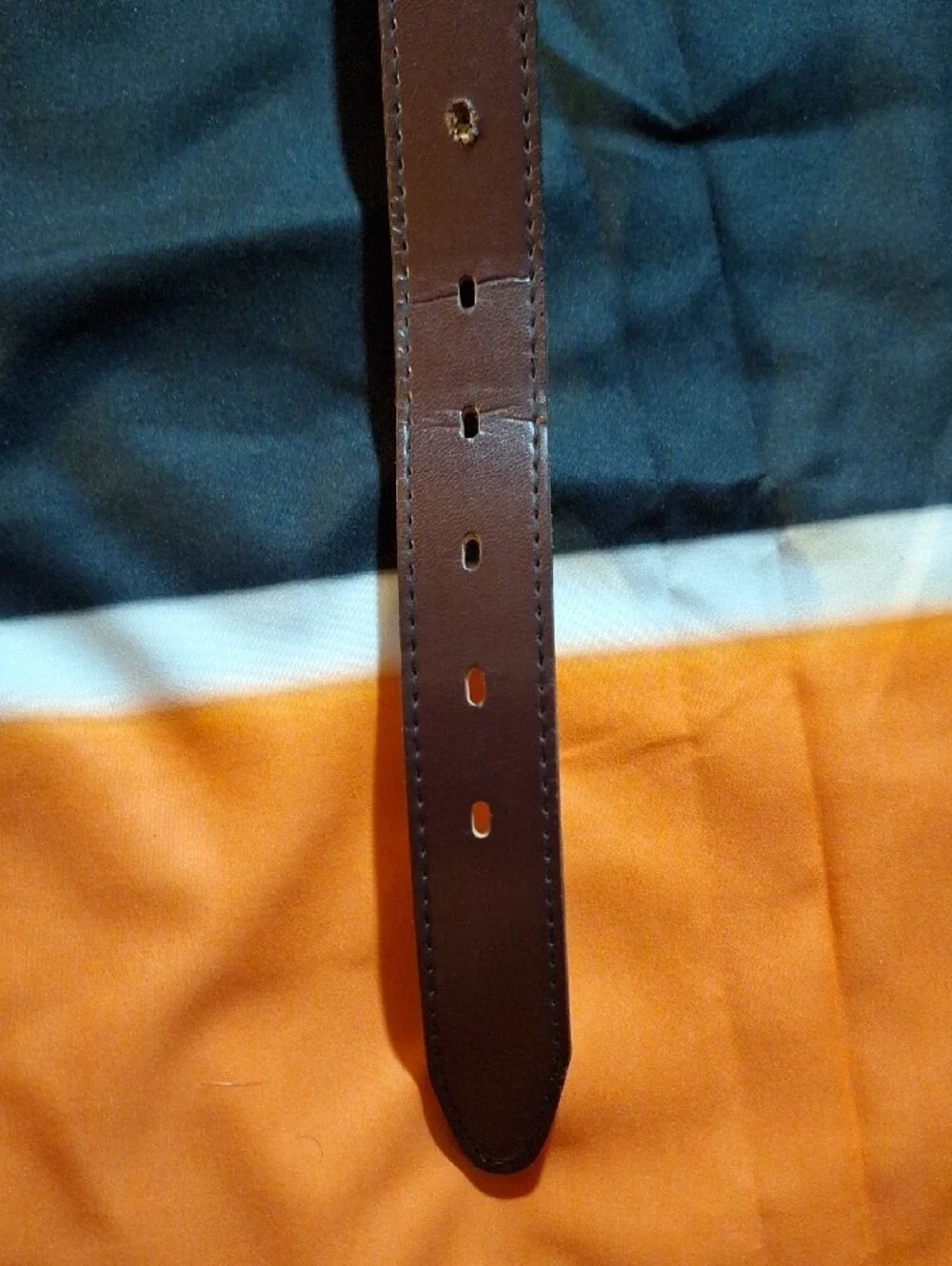 Classic Brown Leather Men's Belt